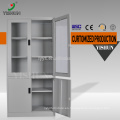 Hecho en muebles de oficina de China gabinete de almacenamiento de acero inoxidable con llave de 2 puertas